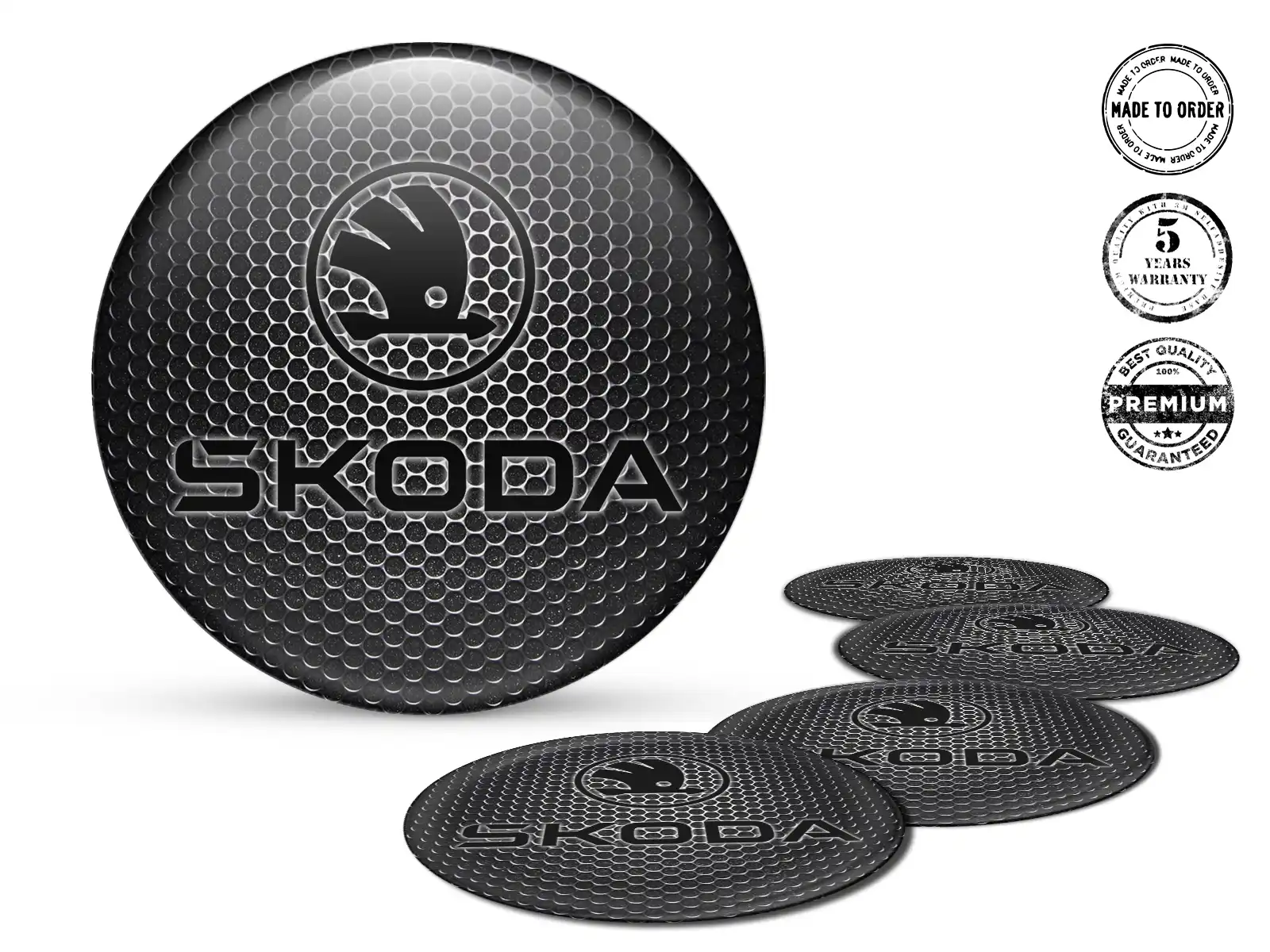 Skoda Pegatina en Aros Edición Personalizada de Epoxi